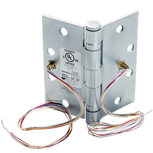Ives 10462 5BB1SC 5" 652 TW8 Swing Clear Electric Thru-Wire Hinge SATIN CHROME 