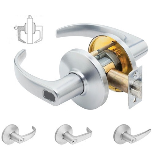 Schlage AL80BD SAT 613 Cylindrical Lock 9.5 Length 9.5 Length Schlage AL80BD SAT 613 Cylindrical Lock 9.5 Length 9.5 Length