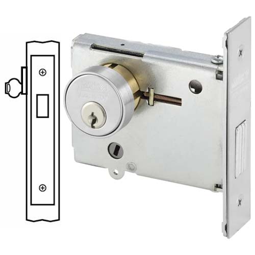 Corbin Russwin DL4111 mortise deadlock, cylinder x blank