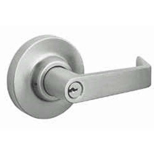 9R08 D Dormakaba exit device lever trim, with key in lever, standard