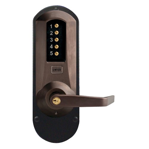 5010XSWL74441 kaba simplex exit trim with key bypass key in lever