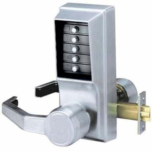 LL1011-26D-41 Kaba Mechanical Push Button Lock LH-LHR, Satin Chrome