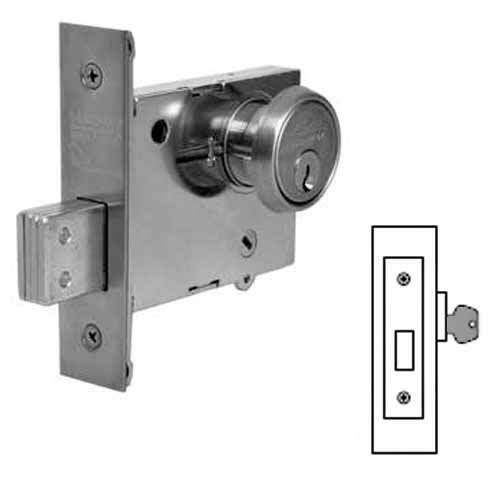Sargent 4876 deadbolt single cylinder w/blank plate grade 1