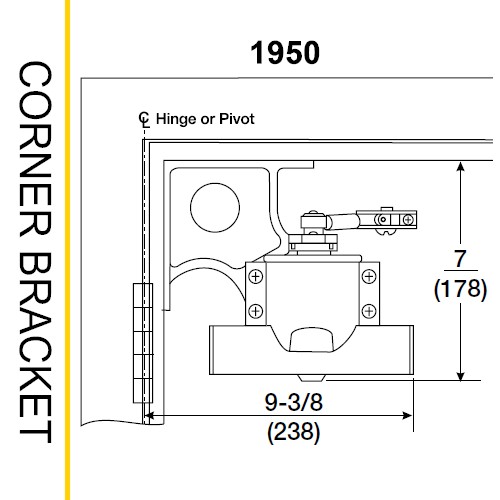 Yale 1902 4 Door Closer